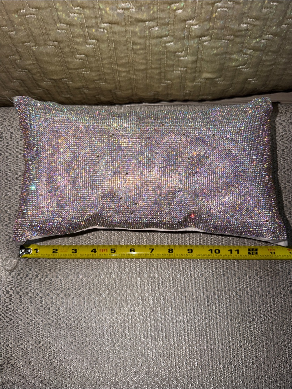 Sparkling Iridescent Decorative Pillow - Pink